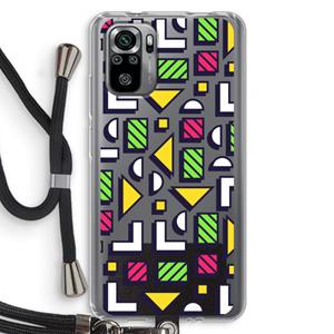CaseCompany 8-bit N°4: Xiaomi Redmi Note 10S Transparant Hoesje met koord