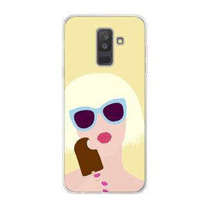 CaseCompany Ice cream: Samsung Galaxy A6 Plus (2018) Transparant Hoesje
