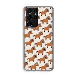 CaseCompany Pony: Samsung Galaxy S21 Ultra Transparant Hoesje