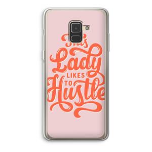 CaseCompany Hustle Lady: Samsung Galaxy A8 (2018) Transparant Hoesje