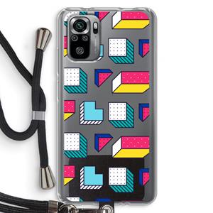 CaseCompany 8-bit N°7: Xiaomi Redmi Note 10S Transparant Hoesje met koord
