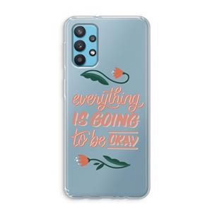 CaseCompany Optimistic flower girl: Samsung Galaxy A32 4G Transparant Hoesje