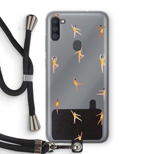 CaseCompany Dans #2: Samsung Galaxy A11 Transparant Hoesje met koord