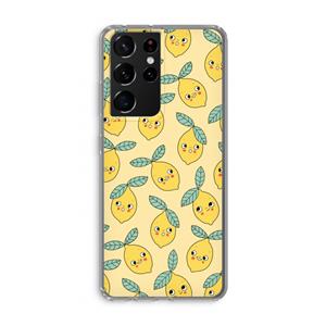CaseCompany Citroenen: Samsung Galaxy S21 Ultra Transparant Hoesje