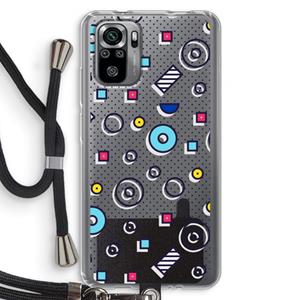 CaseCompany 8-bit N°9: Xiaomi Redmi Note 10S Transparant Hoesje met koord