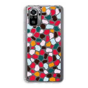 CaseCompany Colored Giraffe: Xiaomi Redmi Note 10S Transparant Hoesje