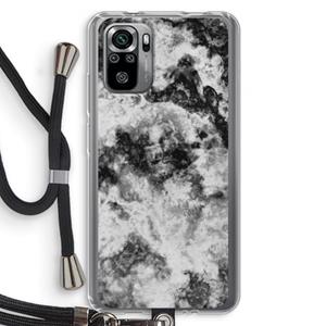 CaseCompany Onweer: Xiaomi Redmi Note 10S Transparant Hoesje met koord