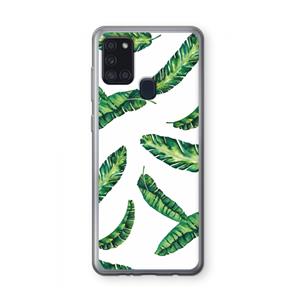 CaseCompany Lange bladeren: Samsung Galaxy A21s Transparant Hoesje