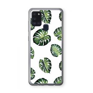 CaseCompany Tropische bladeren: Samsung Galaxy A21s Transparant Hoesje