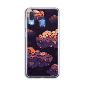 CaseCompany Patroon Wolken: Samsung Galaxy A40 Transparant Hoesje