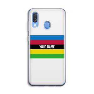 CaseCompany WK Wielrennen: Samsung Galaxy A40 Transparant Hoesje