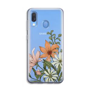 CaseCompany Floral bouquet: Samsung Galaxy A40 Transparant Hoesje