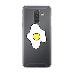 CaseCompany Spiegelei: Samsung Galaxy A6 Plus (2018) Transparant Hoesje
