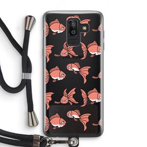 CaseCompany Blub: Samsung Galaxy J8 (2018) Transparant Hoesje met koord