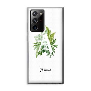 CaseCompany Green Brush: Samsung Galaxy Note 20 Ultra / Note 20 Ultra 5G Transparant Hoesje