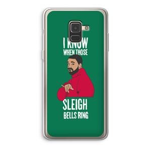 CaseCompany Sleigh Bells Ring: Samsung Galaxy A8 (2018) Transparant Hoesje