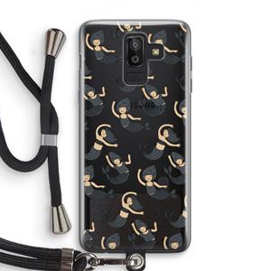CaseCompany Zeemeermin: Samsung Galaxy J8 (2018) Transparant Hoesje met koord