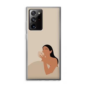 CaseCompany Fresh coffee: Samsung Galaxy Note 20 Ultra / Note 20 Ultra 5G Transparant Hoesje