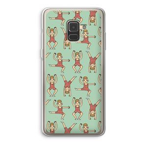 CaseCompany Gymboys: Samsung Galaxy A8 (2018) Transparant Hoesje