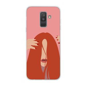 CaseCompany Woke up like this: Samsung Galaxy A6 Plus (2018) Transparant Hoesje
