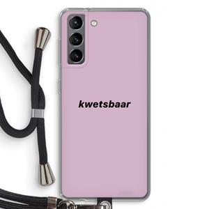 CaseCompany kwetsbaar: Samsung Galaxy S21 Transparant Hoesje met koord