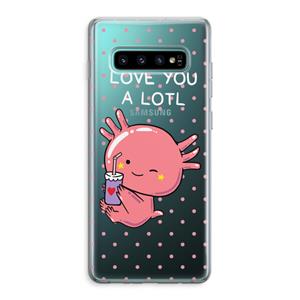 CaseCompany Love You A Lotl: Samsung Galaxy S10 Plus Transparant Hoesje