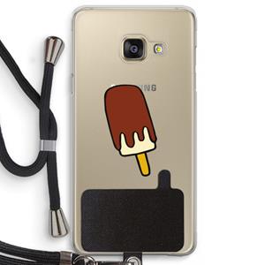 CaseCompany Frisco: Samsung Galaxy A3 (2016) Transparant Hoesje met koord