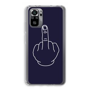 CaseCompany F**k U: Xiaomi Redmi Note 10S Transparant Hoesje