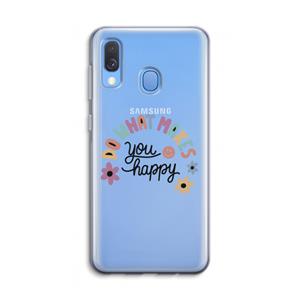 CaseCompany Happy days: Samsung Galaxy A40 Transparant Hoesje