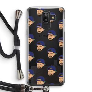 CaseCompany Drake Away: Samsung Galaxy J8 (2018) Transparant Hoesje met koord