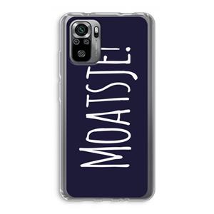 CaseCompany Moatsje!: Xiaomi Redmi Note 10S Transparant Hoesje