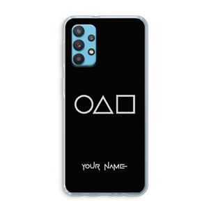 CaseCompany Squid Game: Samsung Galaxy A32 4G Transparant Hoesje