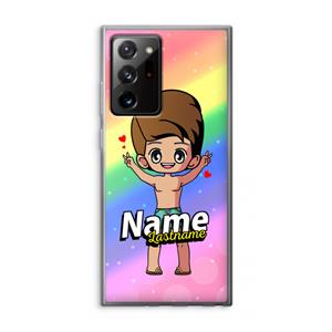 CaseCompany Chibi Maker man: Samsung Galaxy Note 20 Ultra / Note 20 Ultra 5G Transparant Hoesje