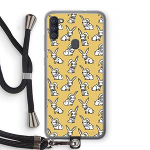 CaseCompany Haas: Samsung Galaxy A11 Transparant Hoesje met koord