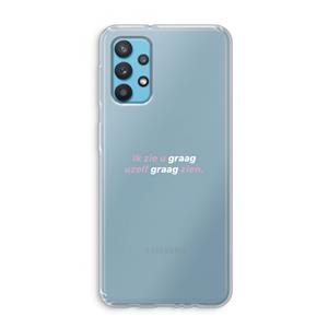 CaseCompany uzelf graag zien: Samsung Galaxy A32 4G Transparant Hoesje