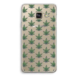 CaseCompany Weed: Samsung A3 (2017) Transparant Hoesje