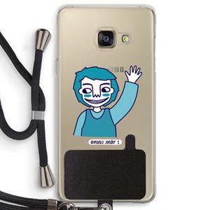 CaseCompany Zwaai: Samsung Galaxy A3 (2016) Transparant Hoesje met koord