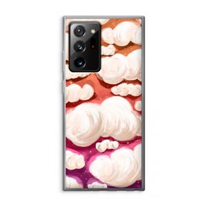 CaseCompany Katoen Wolken: Samsung Galaxy Note 20 Ultra / Note 20 Ultra 5G Transparant Hoesje
