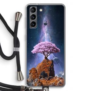CaseCompany Ambition: Samsung Galaxy S21 Transparant Hoesje met koord