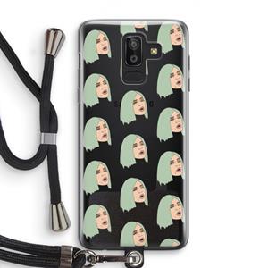 CaseCompany King Kylie: Samsung Galaxy J8 (2018) Transparant Hoesje met koord