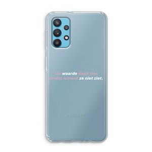 CaseCompany uw waarde daalt niet: Samsung Galaxy A32 4G Transparant Hoesje