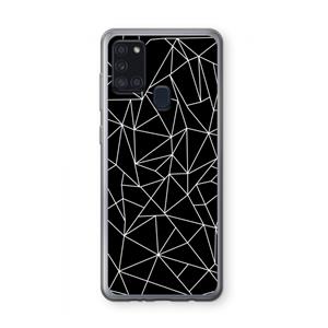 CaseCompany Geometrische lijnen wit: Samsung Galaxy A21s Transparant Hoesje