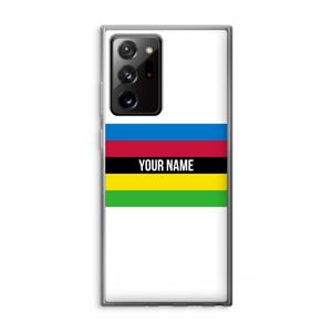 CaseCompany WK Wielrennen: Samsung Galaxy Note 20 Ultra / Note 20 Ultra 5G Transparant Hoesje