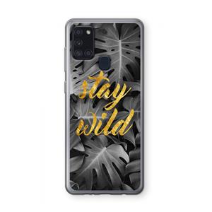 CaseCompany Stay wild: Samsung Galaxy A21s Transparant Hoesje