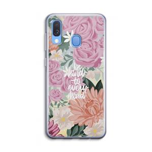CaseCompany Kindness matters: Samsung Galaxy A40 Transparant Hoesje