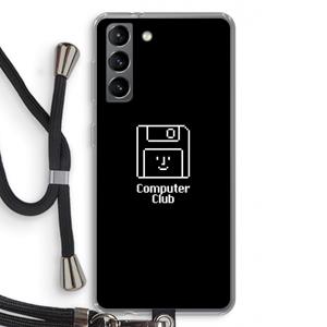 CaseCompany Hello: Samsung Galaxy S21 Transparant Hoesje met koord