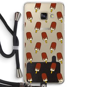 CaseCompany Yummy: Samsung Galaxy A3 (2016) Transparant Hoesje met koord