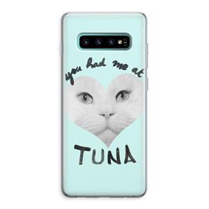 CaseCompany You had me at tuna: Samsung Galaxy S10 Plus Transparant Hoesje