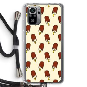 CaseCompany Yummy: Xiaomi Redmi Note 10S Transparant Hoesje met koord