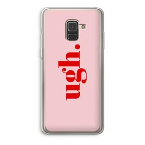 CaseCompany Ugh: Samsung Galaxy A8 (2018) Transparant Hoesje